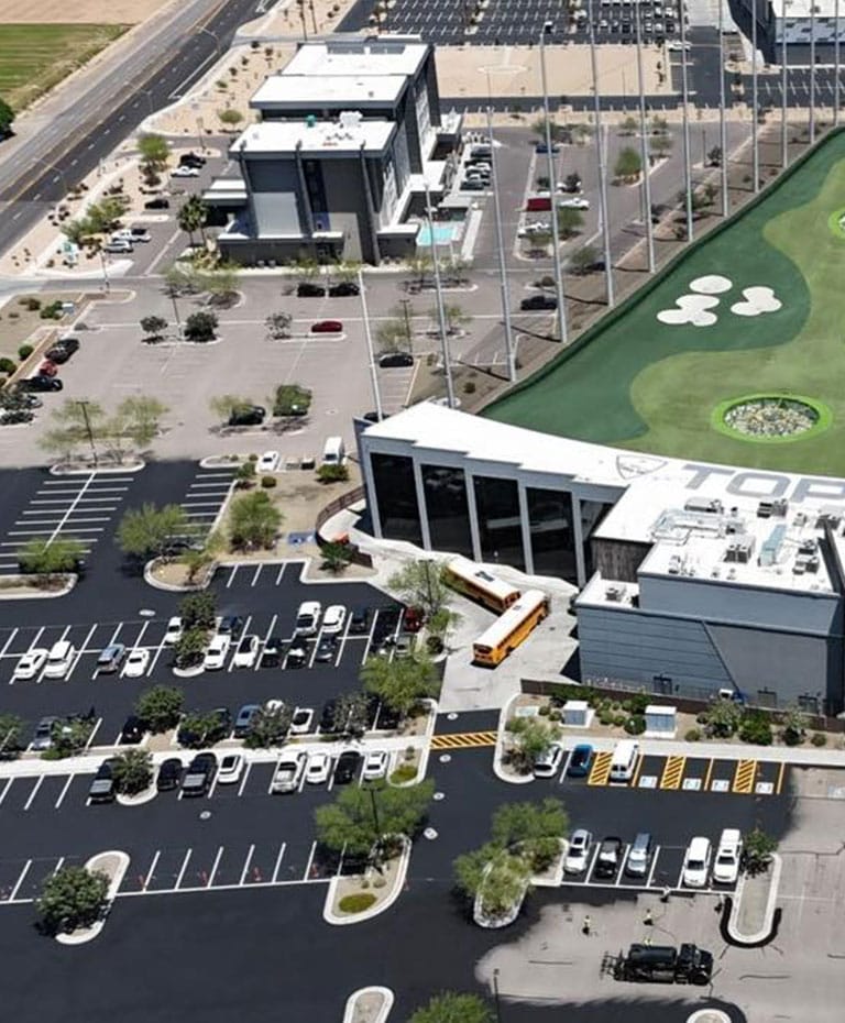 sealcoating topgolf parking lot