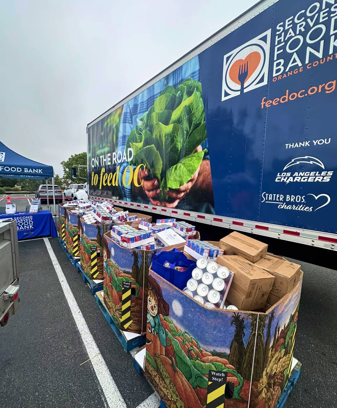 giving back to community through food drive