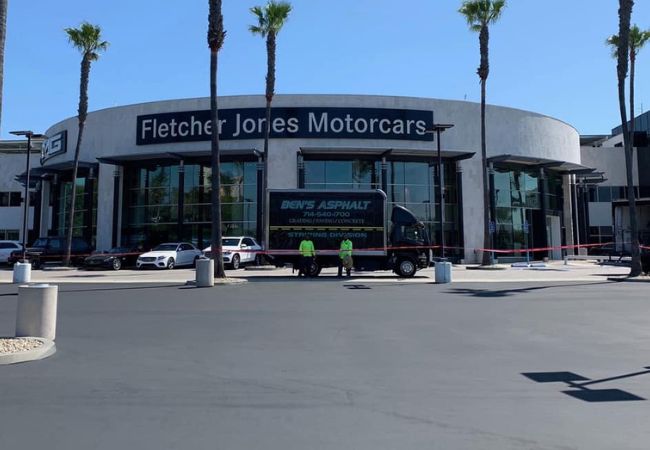 Car Dealership Sealcoating in Newport Beach