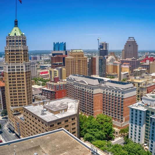 San Antonio Skyline portrait